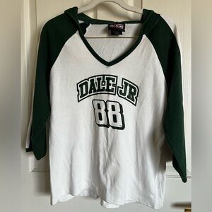 Chase Authentics Green and White Dale Jr 88 Hoodie